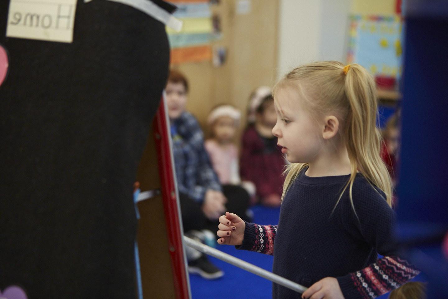 Student in the Early Childhood Center